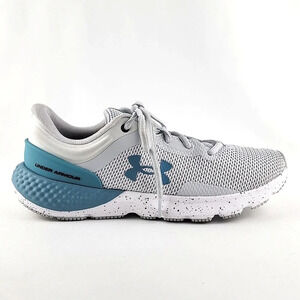 Under Armour Women's Light Gray and Teal Athletic Sneakers